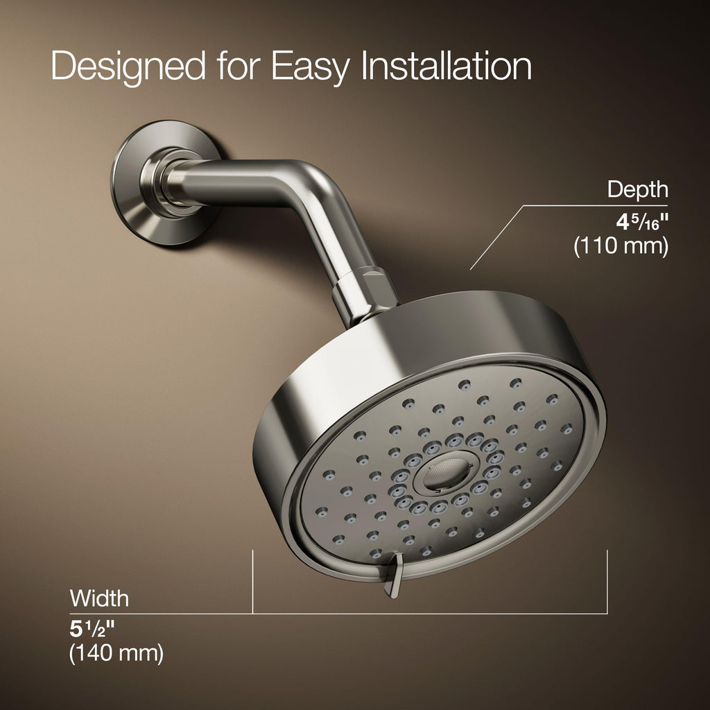 22170-SN Purist Three-function showerhead, 2.5 gpm, Vibrant Polished Nickel