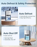 Small Dehumidifier for Bedroom, 42oz Dehumidifier with Auto Shut Off, Quiet Portable Dehumidifier for Bathroom, Closet