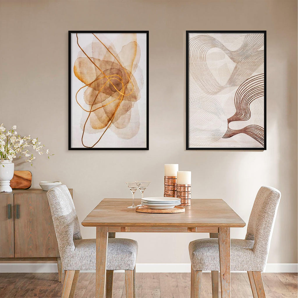 24x36 Poster Frame, Gallery Wall Frames Set of 5, Black
