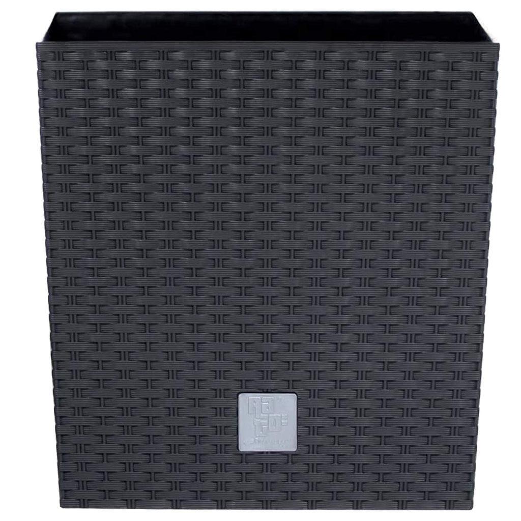 Black (Anthracite) Plastic Planter, 17cm (LWH)