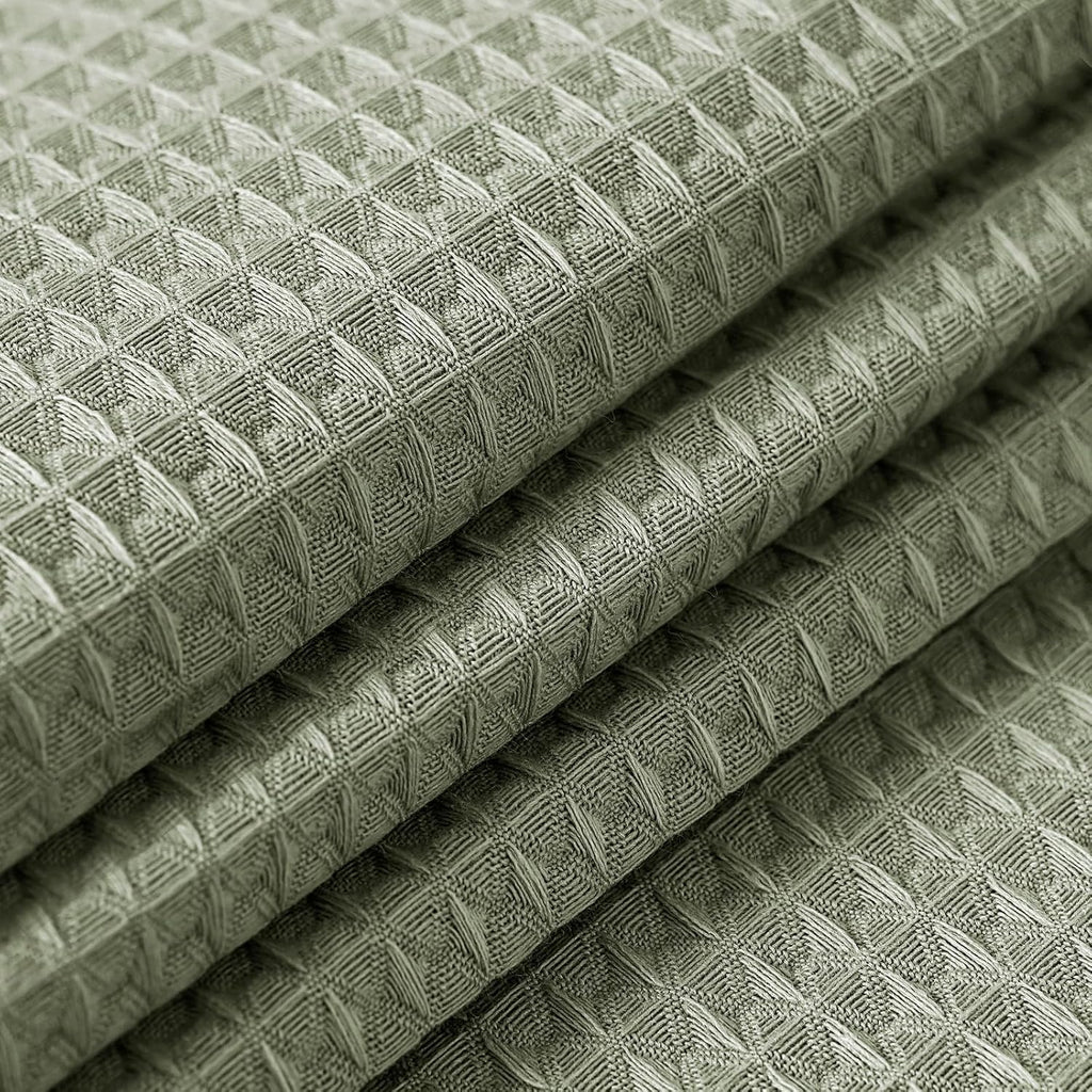 Rectangle Tablecloth Waffle Textured Waterproof Table Cloth Stain Resistant Wrinkle Free Washable De