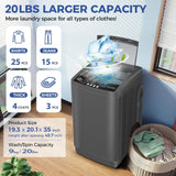 Portable Washing Machine 20Lbs Portable Washer Machine with 10 Programs 8 Water Levels, 2.8 Cu.ft Washer and Dryer