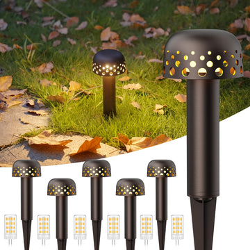 Low Voltage Landscape Lighting, 12V LED Path Lights 6 Pack