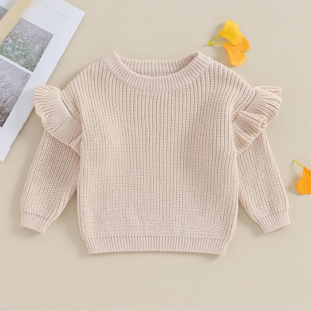 Infant Baby Girl Sweater Baby Pullover Sweater Toddler Girl Knit Sweatshirt Fall Winter Clothes