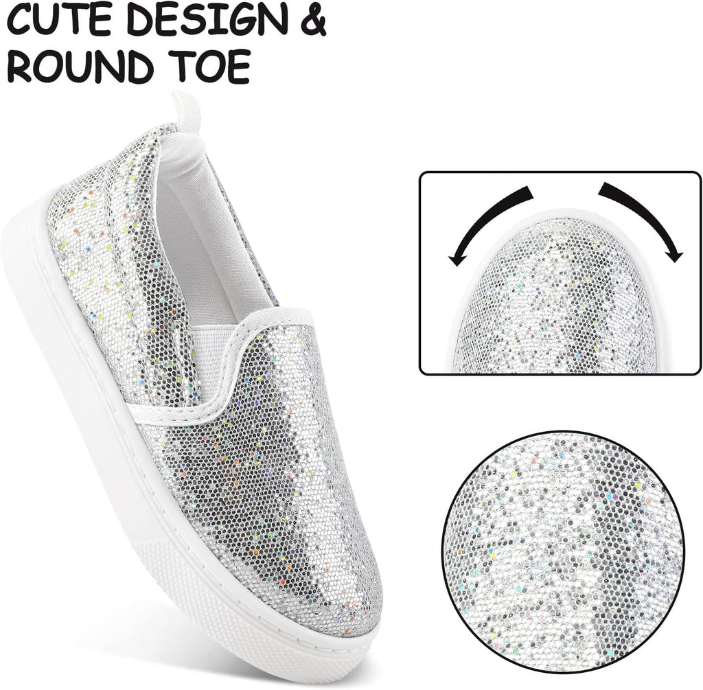 Toddler Sneakers for Girls Boys Slip On Canvas Walking Shoes