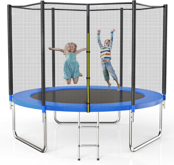 Trampoline with Net for Kids Outdoor 8 10 12 14 15FT ASTM 400LBS | Combo Bounce Jump for Kids and Adults Backyard