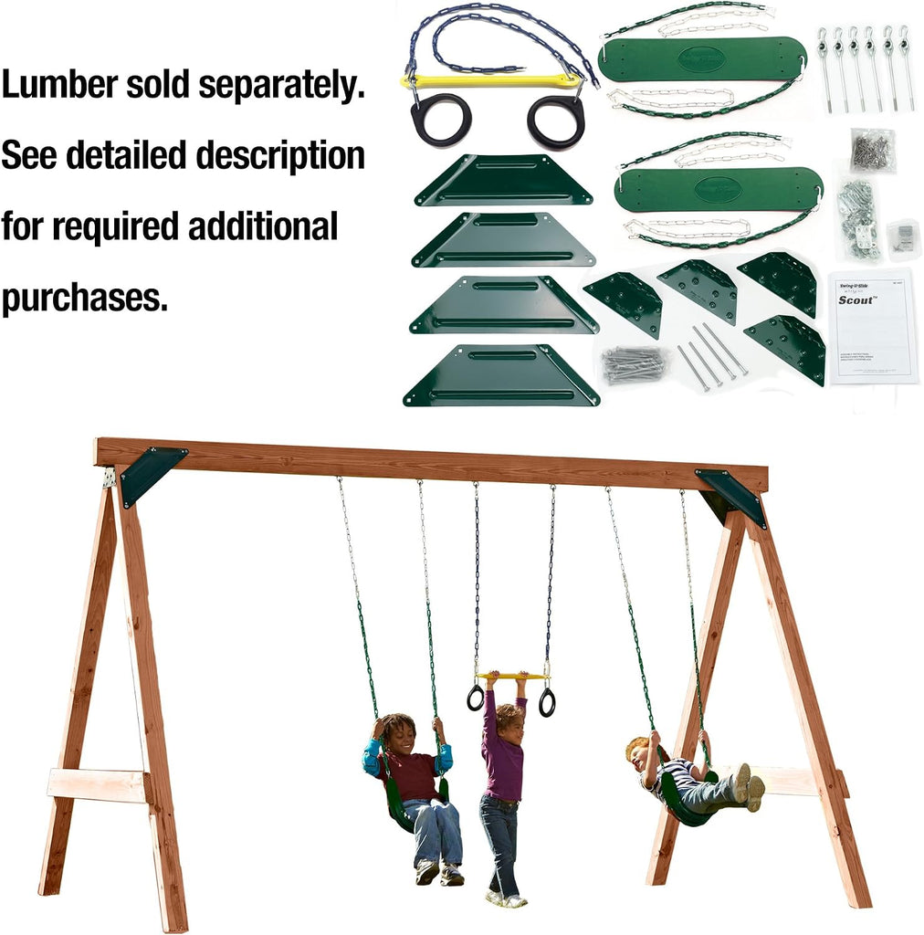 Scout Custom DIY Play Set Hardware Kit (wood not included) Brown