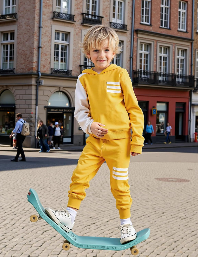 Toddler Boy Clothes Long Sleeve Hoodie Sweatsuits Tops and Pants 2Pcs Boys Fall Winter Outfits Set