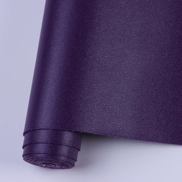 Faux Leather Sheets for Craft One Roll Soft Smooth Surface Solid Leather Fabric Sheets 12" x 53" (30cm x 135cm) Inch