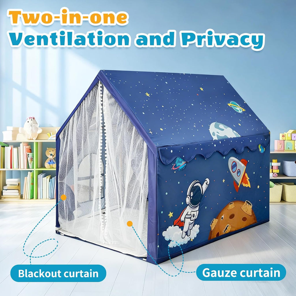 Kids Space Indoor Play Tent, Extra Large Astronaut Rocketship Playhouse