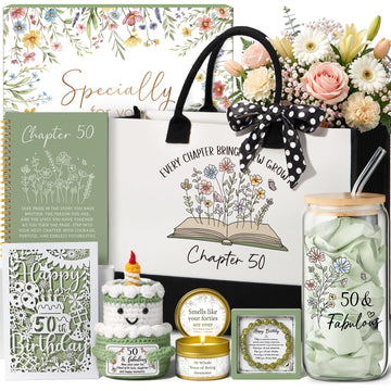50th Birthday Gifts for Women Her, Funny 50 Year Old Birthday Gifts Baskets