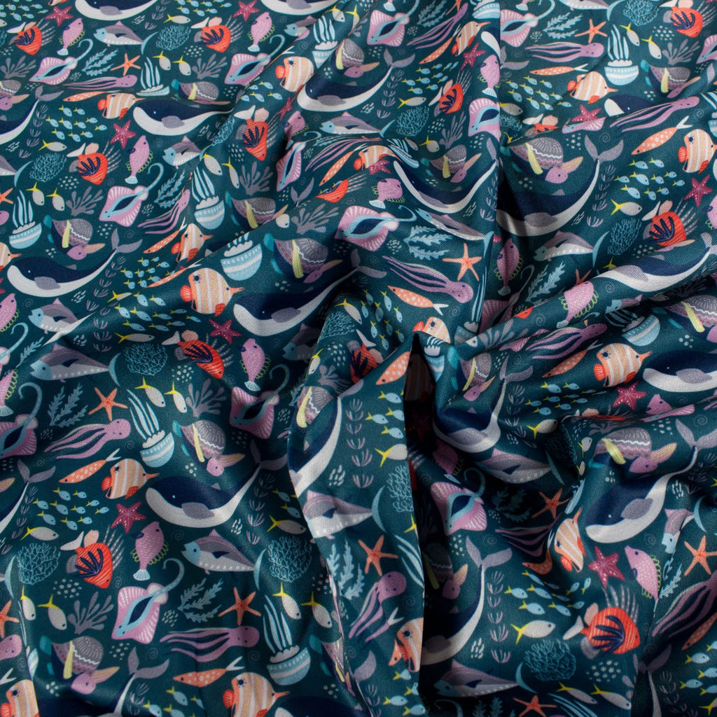 Waterproof PUL Fabric - Print Designs, 59" Wide | Soft, Breathable, Durable Material for Cloth Diapers, Wet Bags &