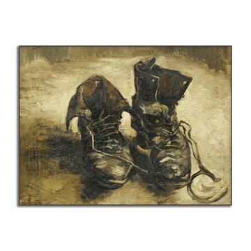 Vincent Van Gogh Canvas Wall Art A Pair of Shoes Poster Impressionist Art Famous Master Oil Painting Reproduction
