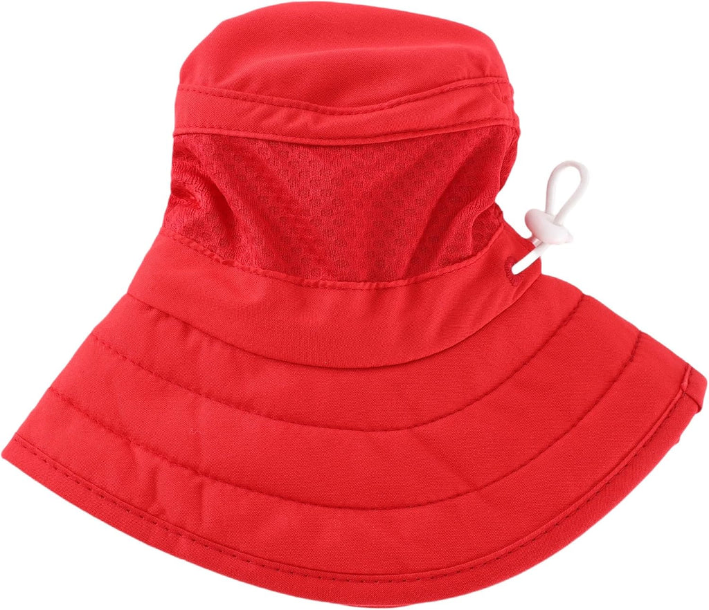 Kids Foldable Wide Brim Sun Hat UPF 50+ Sun Protection Bucket Hats Breathable Summer Beach Hat for Boys Girls