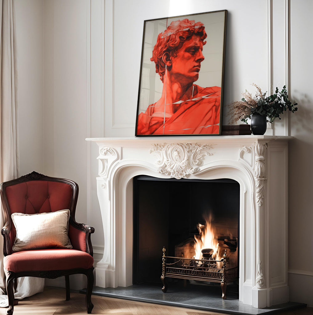 Master Renaissance Sculpture Print - David Poster - Altered & Pop Art - Modern Wall Design - Gift for Men & Women