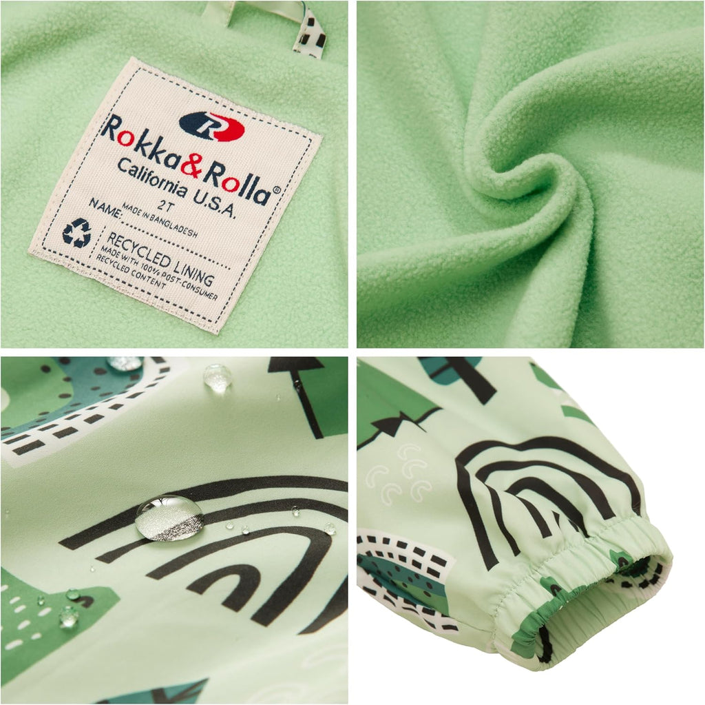 Toddler Boys' Water-Resistant Fleece Lined Transitional Jacket