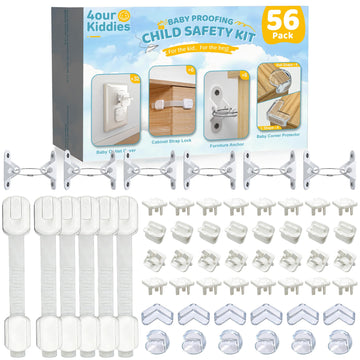 56-Piece Baby Proofing Kit & Child Safety Essentials