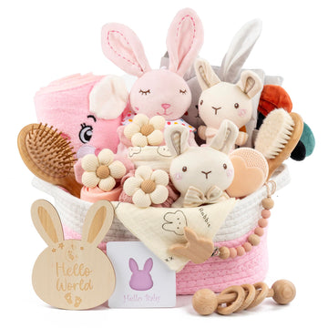 Baby Gift Basket-Newborn Baby Gift Set for Boy & Girl (Type - Bunny)