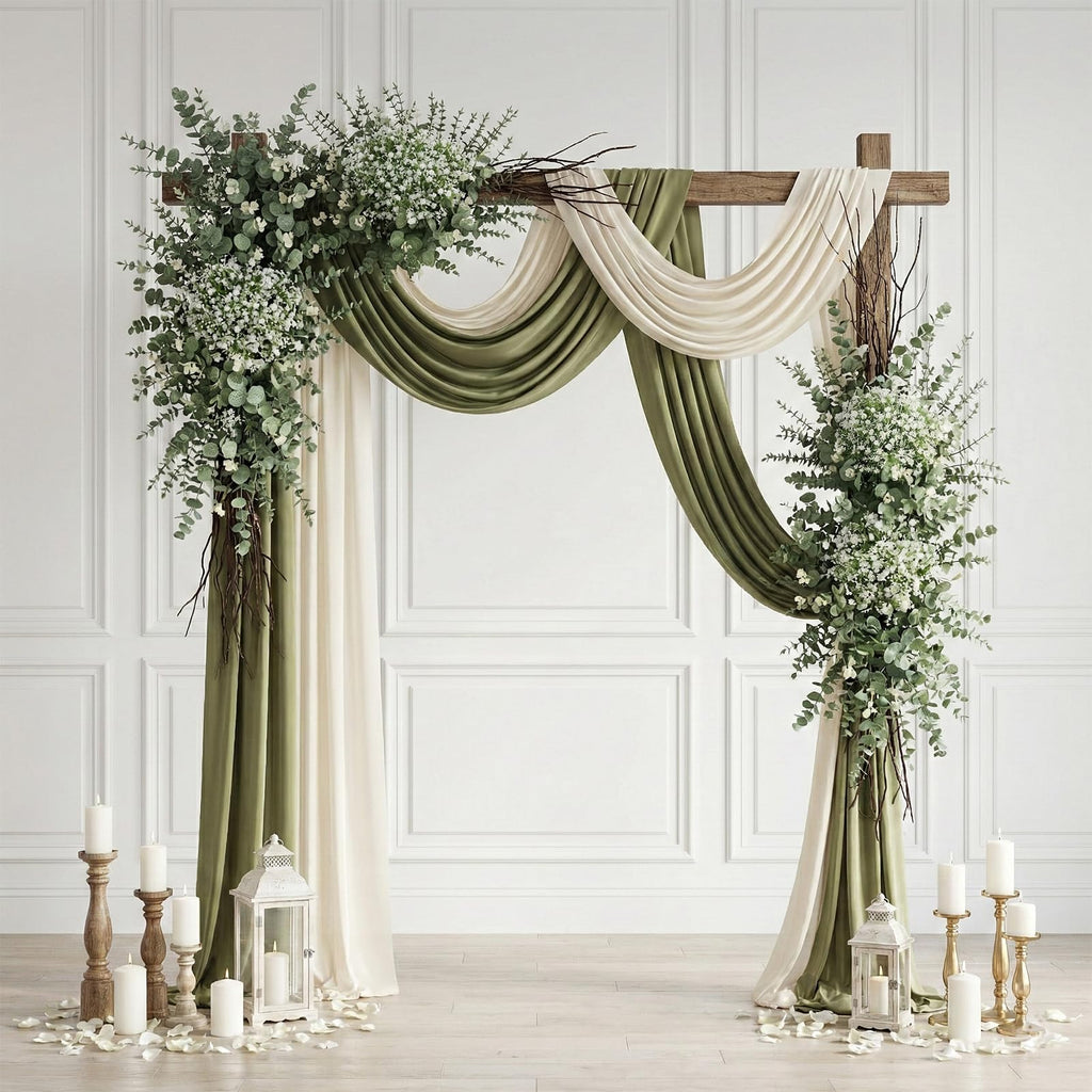 100 Pcs Mix Babys Breath Artificial Flowers Eucalyptus Stem Bulk