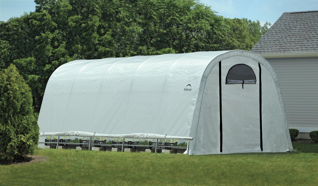 12' x 20' x 8' GrowIT Roundtop Greenhouse Walk-Thru Access Round Roof Style Outdoor Backyard Garden Heavy Duty Plant