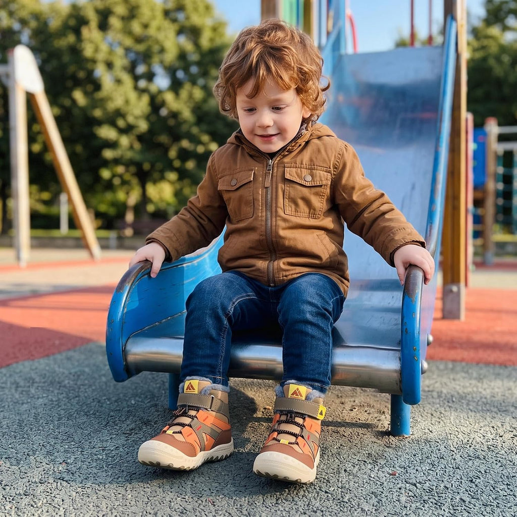 Kids Hiking Boots Boys Girls Winter Snow Boots for Cold Weather