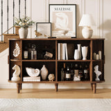 Sideboard Buffet Cabinet with Storage - Accent Kitchen Credenza Console Table with Sliding Door & Adjustable Shelf