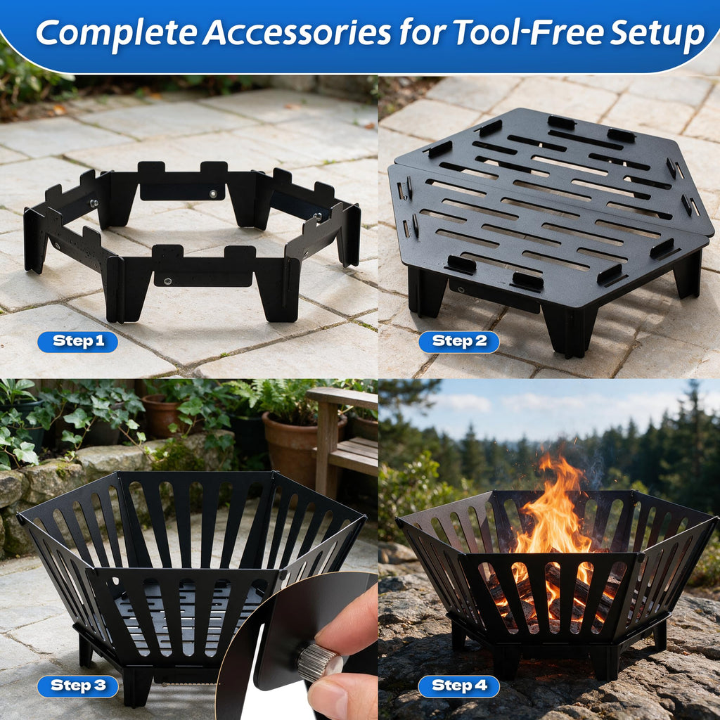 22.5 Inch Portable Outdoor Fire Pit