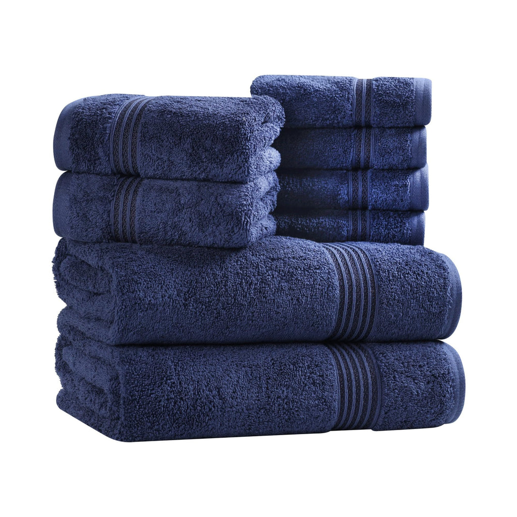Egyptian Cotton 8-Piece Towel Set, Assorted Towels Bathroom, Master, Guest Bath, Decor Essentials, Includes 2 Bath, 2