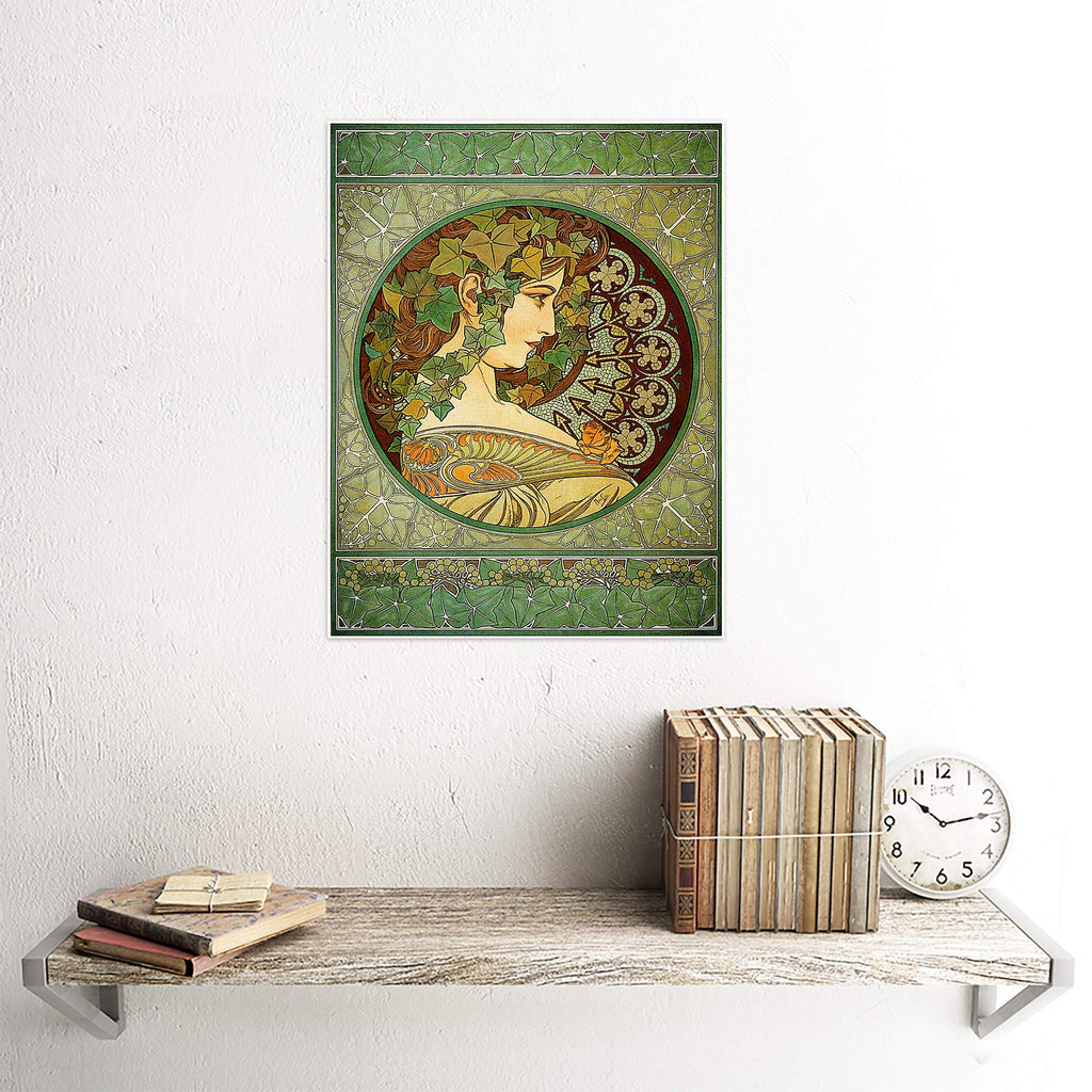 Alphonse Mucha Laurel 1901 Old Master Painting Unframed Wall Art Print Poster Home Decor Premium