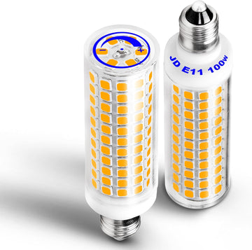 Dimmable JDE11 E11 120V 100W Candelabra Bulbs Equivalent,2700k Warm