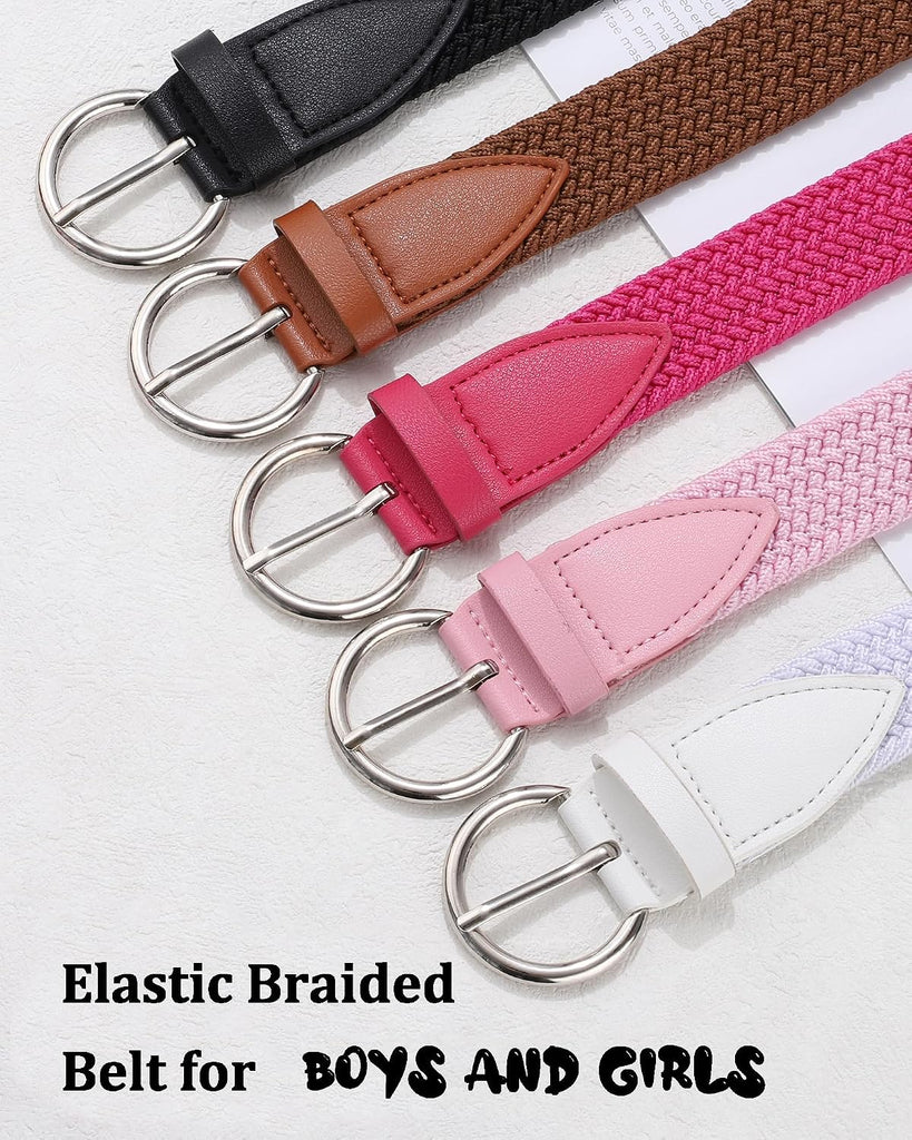 Girls Stretch Braided Belt - Kids Golf Softball Belt