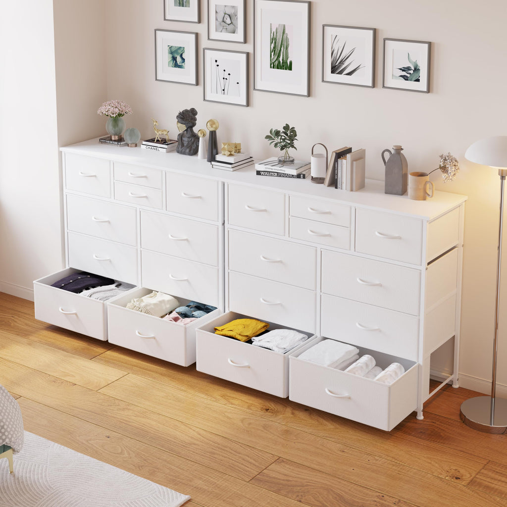 10 Drawers, Chest of Drawers for Closets, White