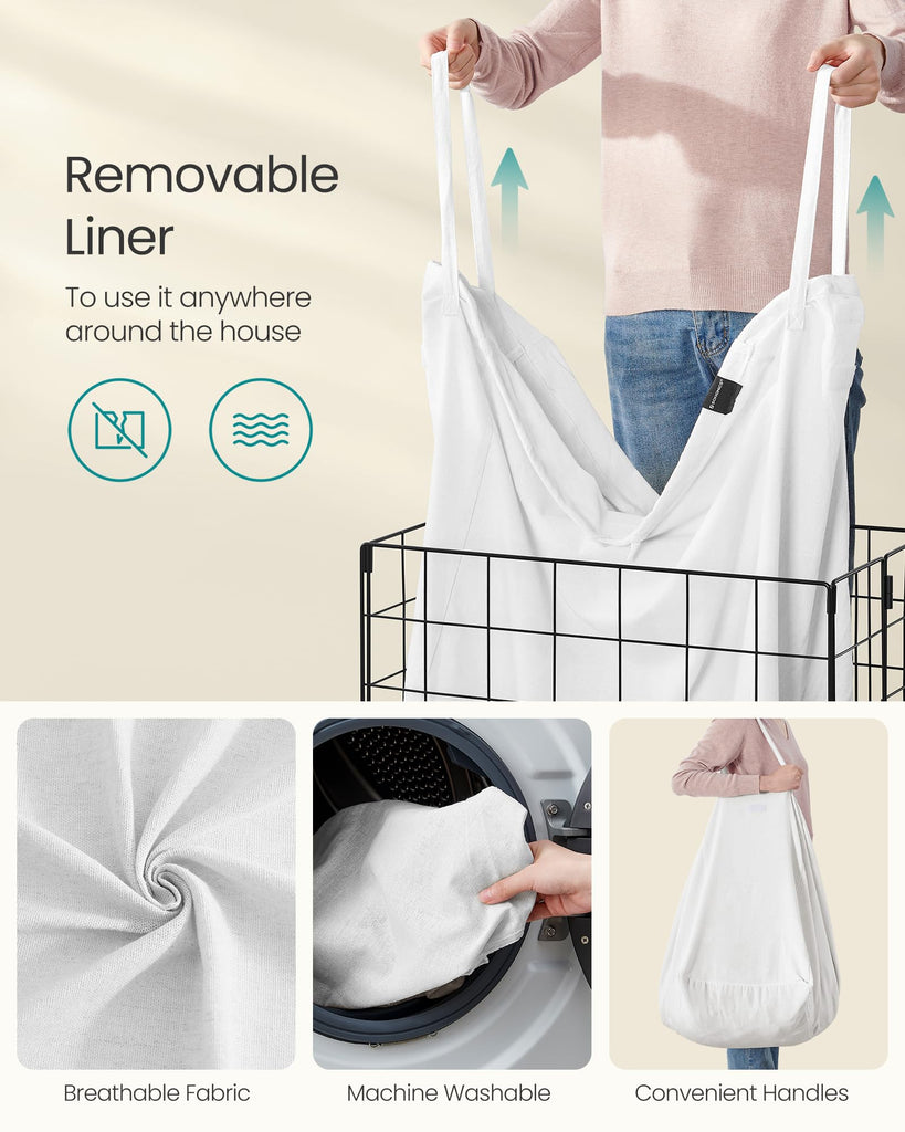 Laundry Hamper, Collapsible, 34.3 Gal. (130L)