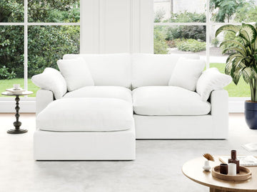 Cloud Modular Sectional Sofa, Oversized Convertible Modular Cloud Couch, Down Feather Filled Sectional Sofa Comfy Upholstered Deep Seat Couches for Living Room, Sofa Covers Washable & Replaceable A124-B0DJ7B5BLF