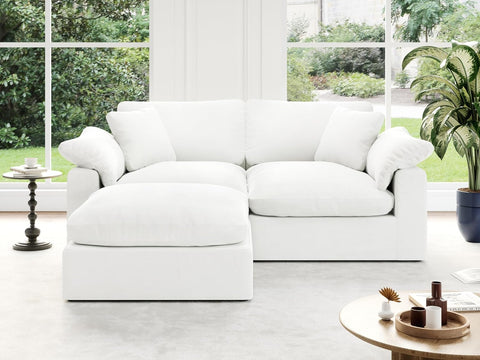 Cloud Modular Sectional Sofa, Oversized Convertible Modular Cloud Couch, Down Feather Filled Sectional Sofa Comfy Upholstered Deep Seat Couches for Living Room, Sofa Covers Washable & Replaceable A124-B0DJ7B5BLF