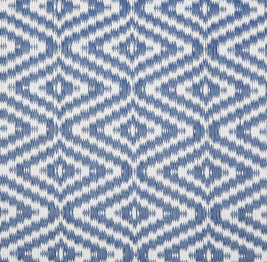 Reversible Indoor/Outdoor Diamond Woven Rug, 4x6', French Blue