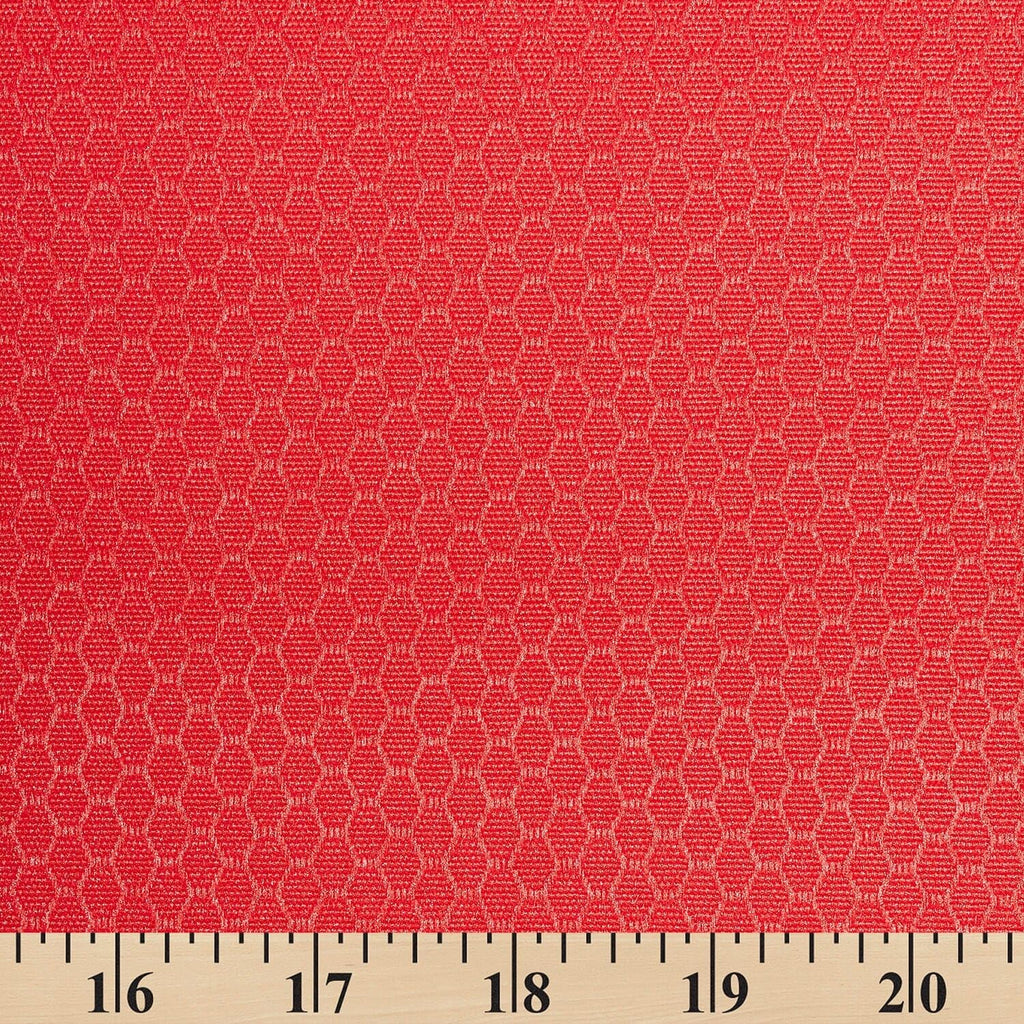 Ottertex 300D Solution Dyed PU Waterproof Hexagon Grid Ripstop Fabric - 60/61" by The Yard (Red)