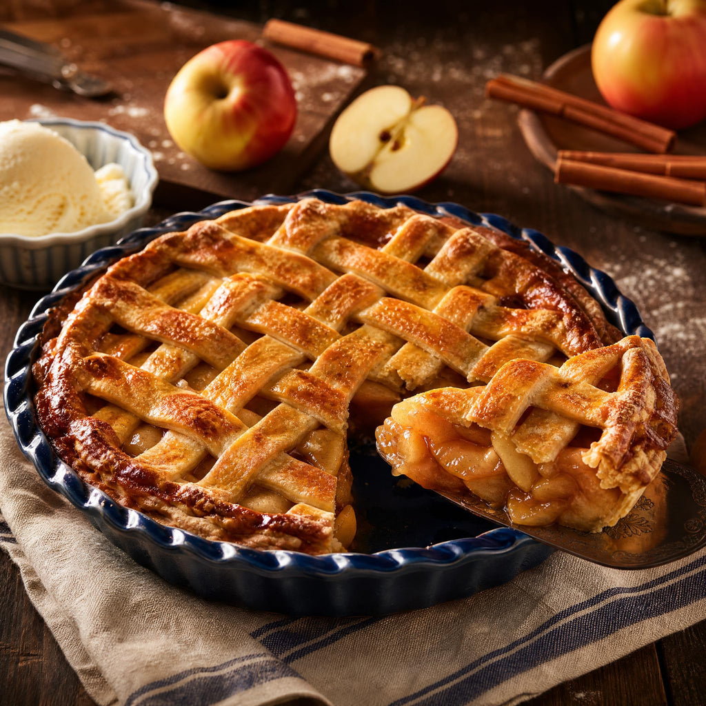 2 Pack Ceramic Pie Pans, 10 Inch Deep Fluted Pie Plate, 54 Ounce Round Baking Dish for Quiche, Apple Pecan Pie, Pot