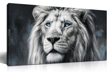 Lion Canvas Print Picture Striking Wildlife Wall Art
