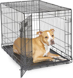 36-Inch iCrate for Medium-Large Breeds, 41-70 lbs, Single Door Folding Dog Crate with Divider Panel