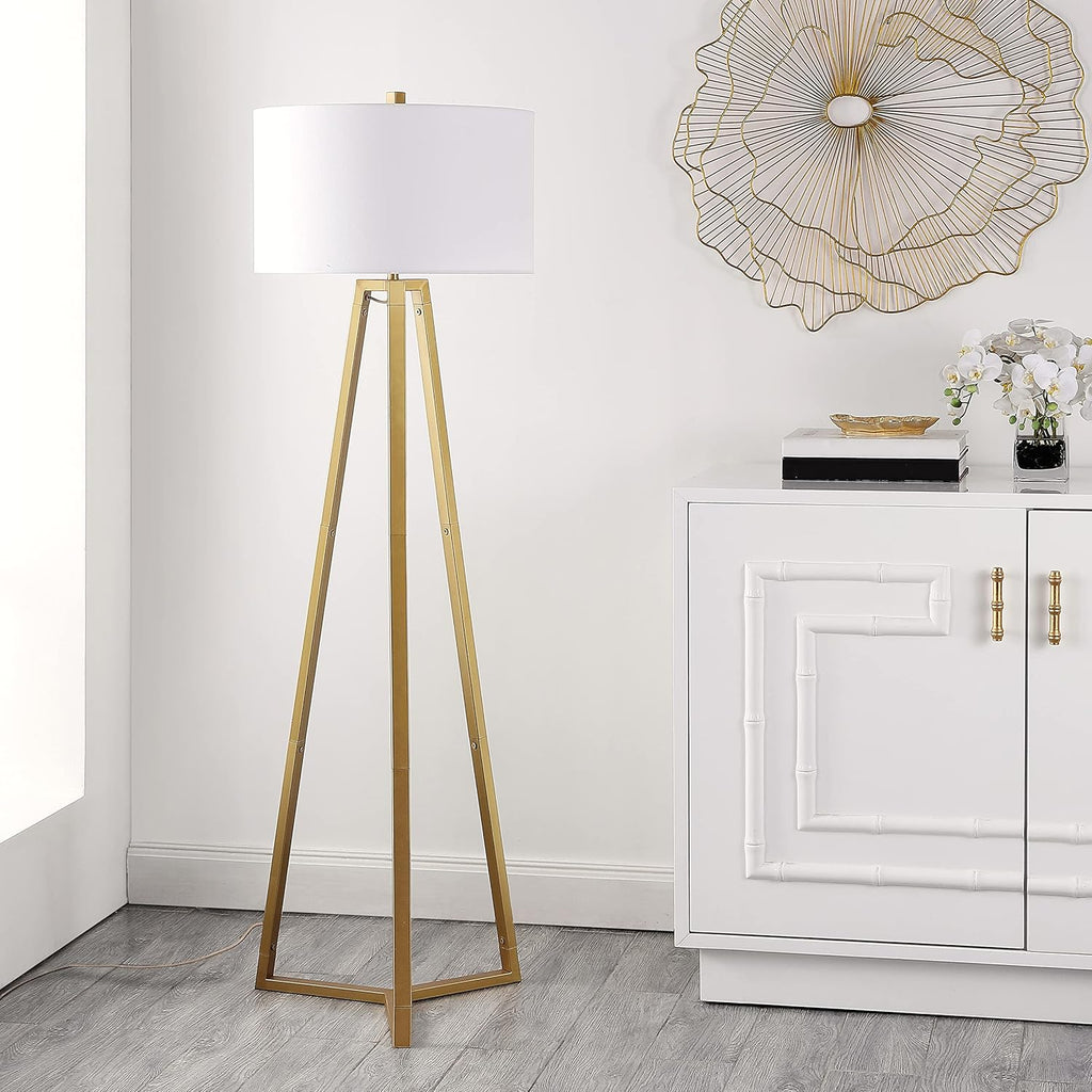 Deisa Contemporary Gold 64-inch Tripod Floor Lamp (LED Bulb Included)
