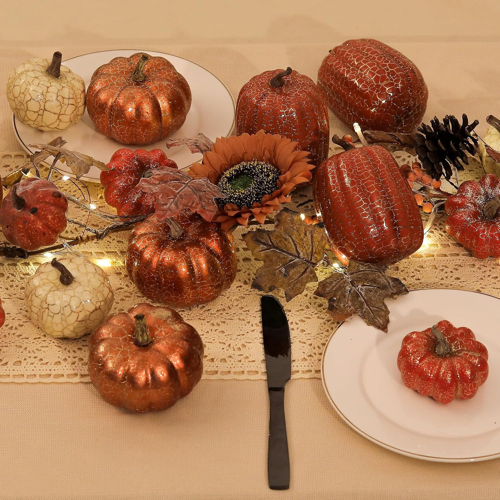 Pumpkin Decor, Halloween Pumpkin - Set of 8