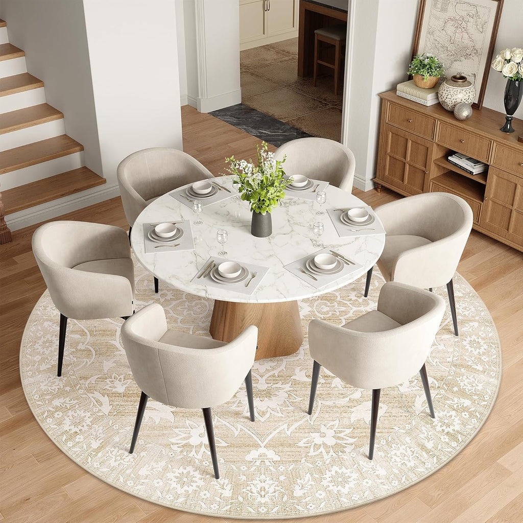 Washable Round Rug 8ft