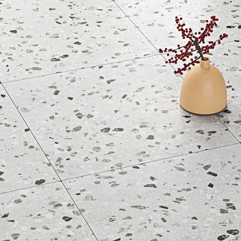 30 Pack Peel and Stick Floor Tile Bathroom Flooring 12x12 In Thick Grey Floor Tiles Peel and Stick Waterproof Self