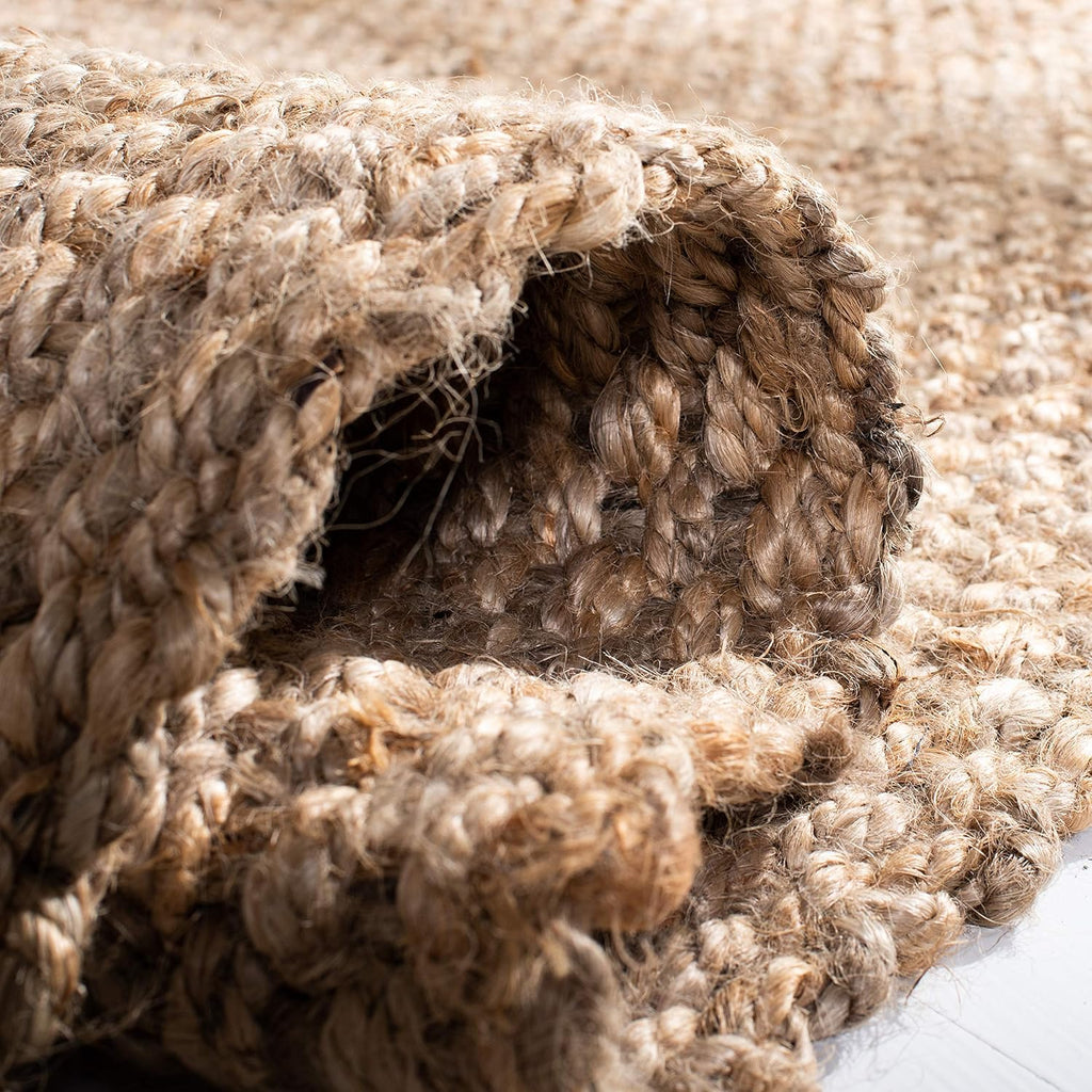 Natural Fiber Area Rug - 9' x 12', Natural, Handmade Tassel Jute
