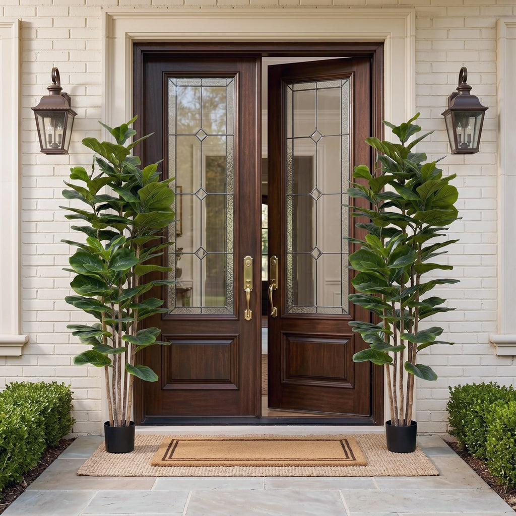 6FT Artificial Fiddle Leaf Fig Tree with Weighted Pot