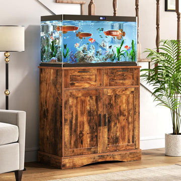 Fish Tank Stand for 20-29 Gallon, Aquarium Stand with Storage