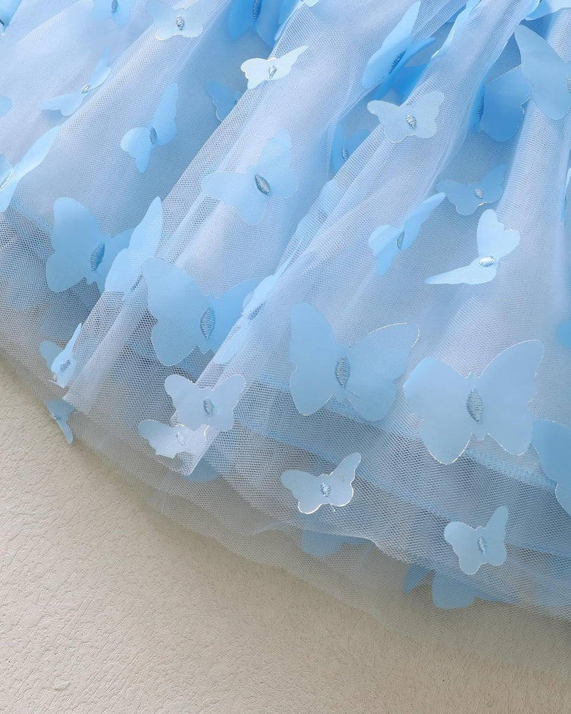 Baby Girl Flower Dress Summer, Tutu Tulle Boho Princess Wedding Birthday Party Dresses for Infant Girls