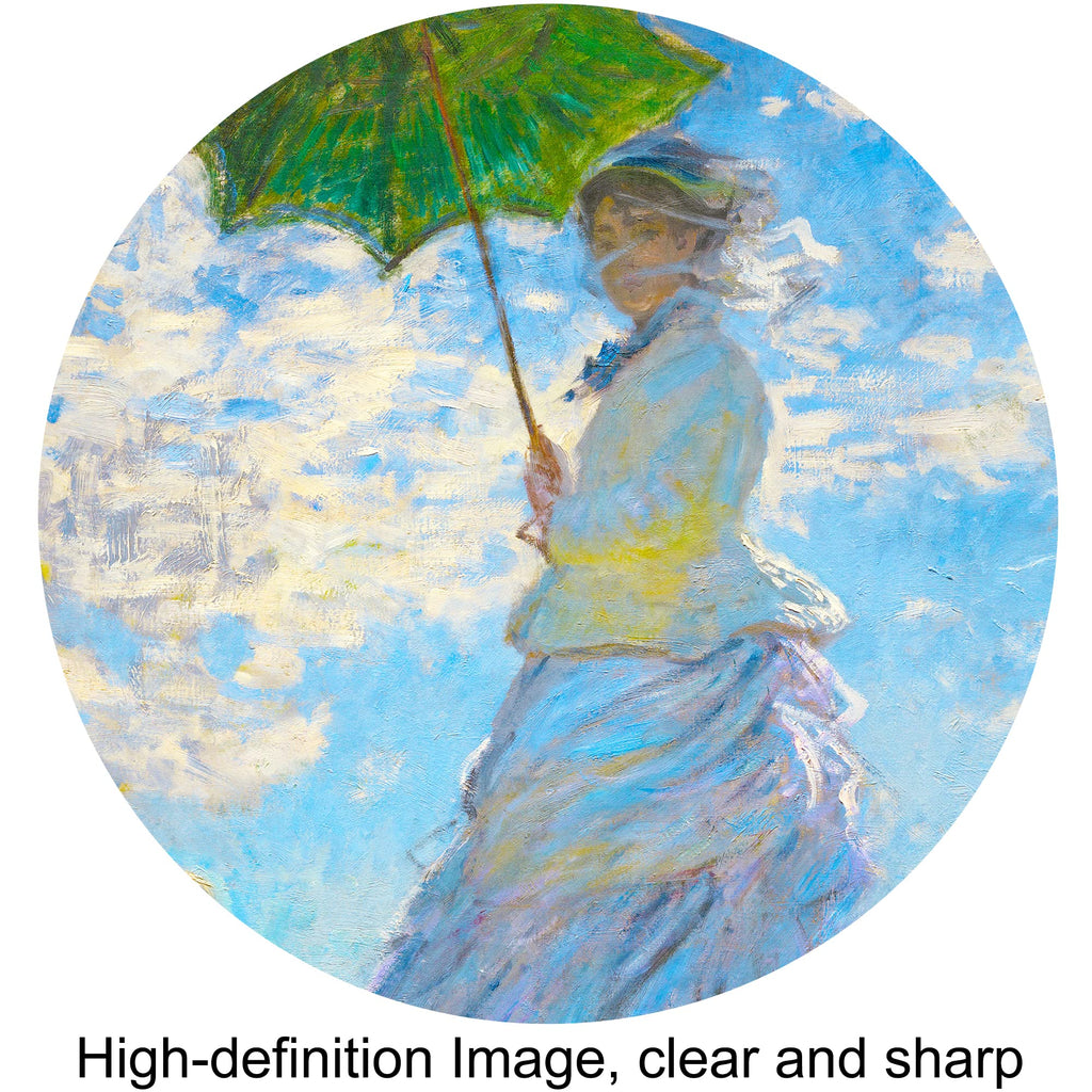 The Walk, Woman with a Parasol (1875) by Claude Monet Framed Size:24.5x20.5 inches, Image Size:20x16 inches World