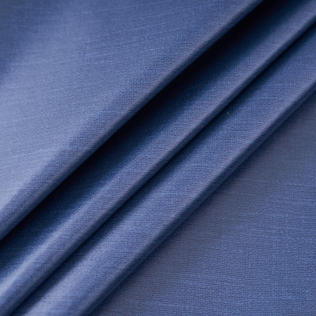 Navy Blue Round Fitted Vinyl Tablecloth with Elastic Edge, 100% Waterproof Oil Proof PVC Table Cloth Wipe Clean Table